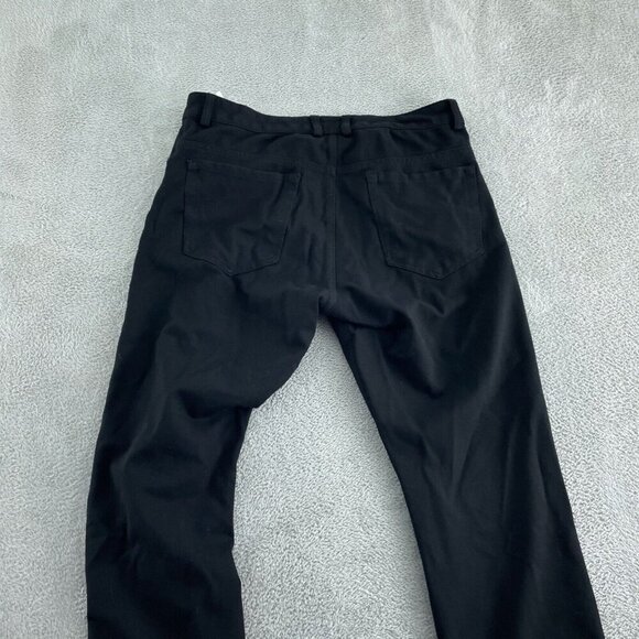 Luchiano Visconti Mens Black Slim Fit Pants Size W34 L34 1314 - Picture 2 of 10